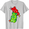 Urban Empyre Gummy Bear Candy Red Green T-Shirt - Silver Grey