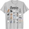 Rabbits in the World - Rabbit Breeds T-Shirt in Silver Grey