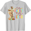 Silly Rabbit Easter Is for Jesus Bunny Cross Kids T-Shirt in Silver Grey