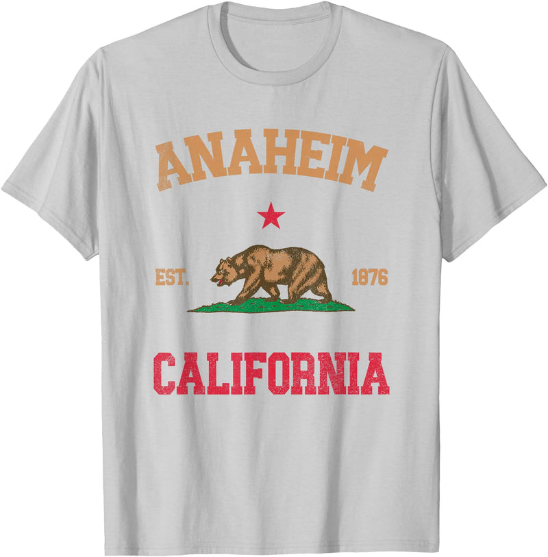 Anaheim California CA Designs Anaheim California T-Shirt - Silver Grey