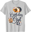 Cute Guinea Pig Lover HD0 Guinea Pig Birthday Girl T-Shirt - Silver Grey