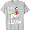 Funny Christmas Llama Shirts Fa La La Llama Shirt Men Women Funny Llama Christmas T-Shirt - Silver Grey