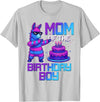 Llama Pinata Birthday Family Bday Party Decoration Mom of Birthday Boy Llama Pinata Party Family Matching T-Shirt - Silver Grey