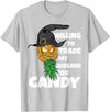 Swinger Upside Down Pineapple Apparel Halloween Trade Husband for Candy Swinger Women Wife T-Shirt - Silver Grey