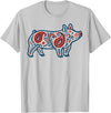 Aztec Show Pig Livestock Animal Lover Aztec Show Pig Livestock Pig Breeder Stock Show Mom Pig T-Shirt - Silver Grey