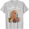 Thank You Teacher Appreciation Gifts Teacher Bear Reading Appreciation Teacher Graphic T-Shirt - Silver Grey