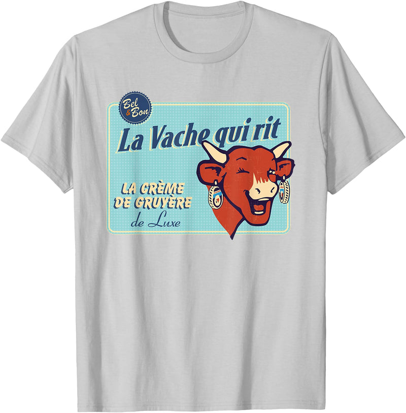 The Laughing Cow Luxury Cream Of Gruyere T-Shirt - Silver Grey