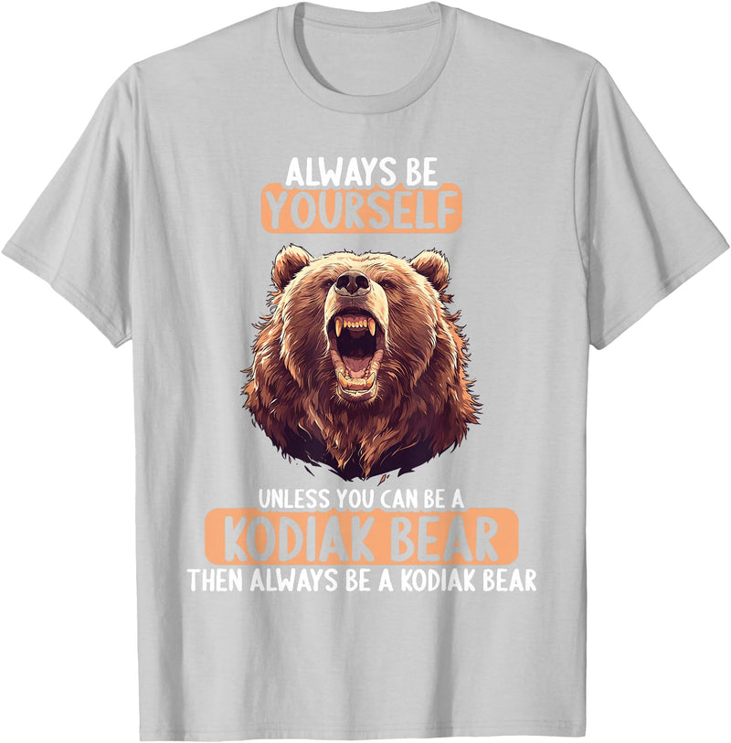 Kodiak Bears Kodiak Bear Lovers Shop Kodiak Bears Kodiak Bear T-Shirt - Silver Grey