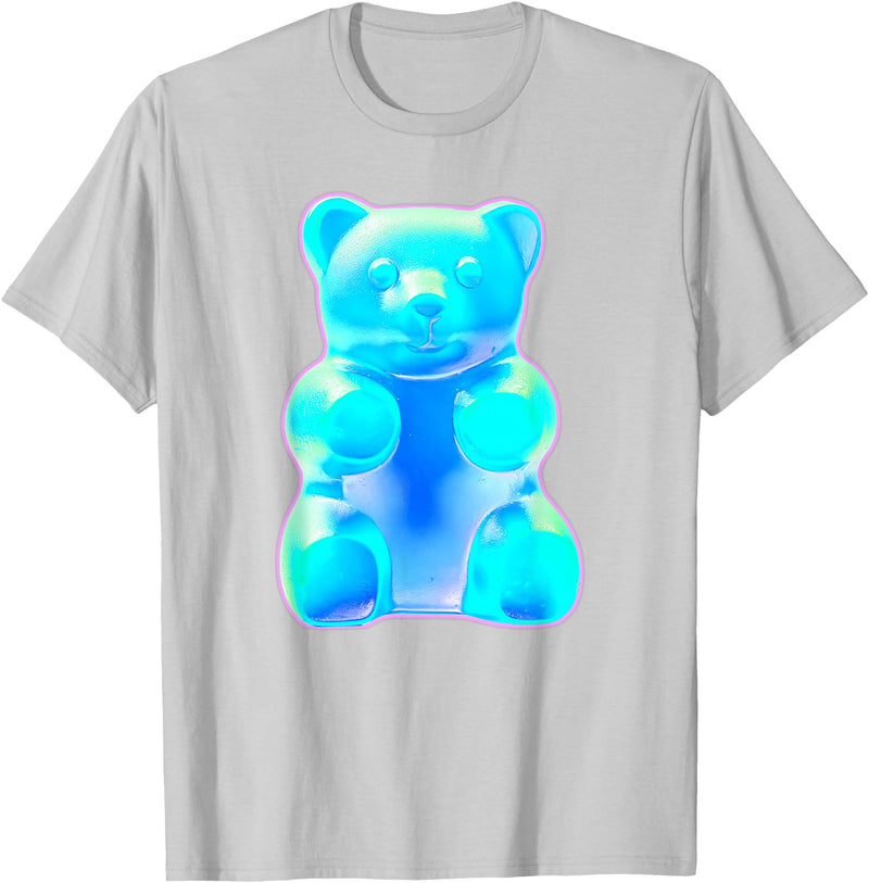 Urban Empyre Blue Gummy Bear T-Shirt - Silver Grey