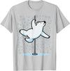 Fun Polar Bear Lover Humor Bear Dancer Stylish Tee Funny Polar Bear Pole Dancing Animal Cute Cool Wordplay Snow T-Shirt - Silver Grey