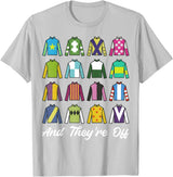 Funny Horse Racing Derby Day Men Women Race Tees and They're Off Horse Racing Derby Day Funny Men Women T-Shirt - Silver Grey