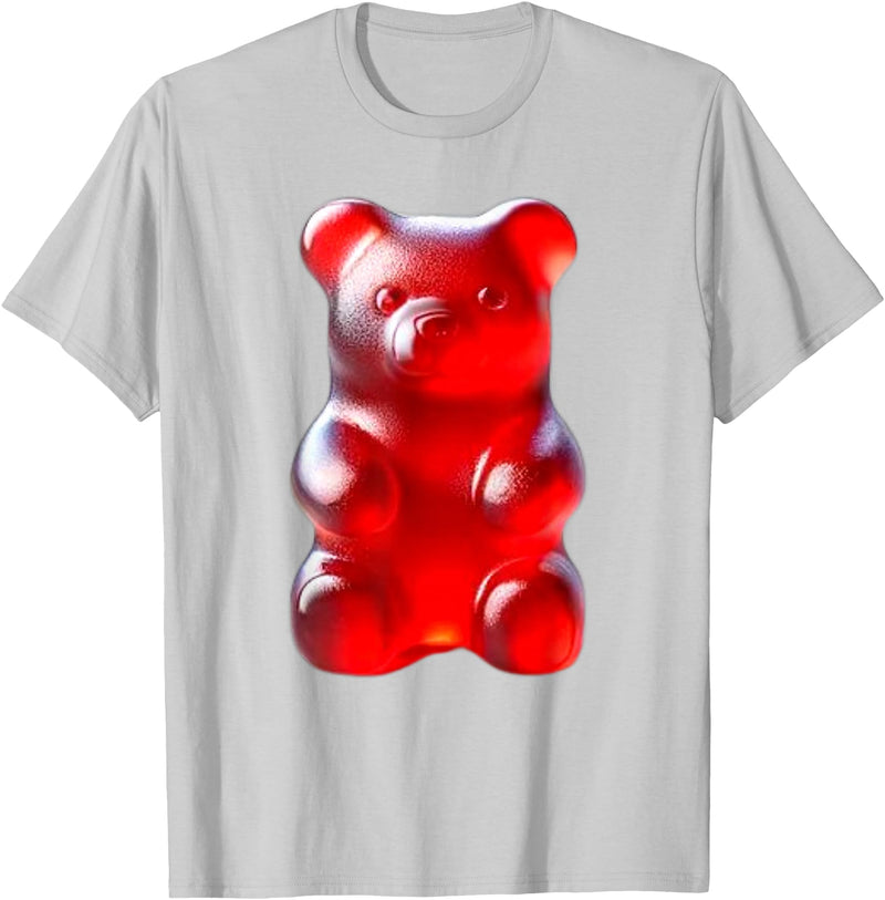Urban Empyre Red Gummy Bear T-Shirt - Silver Grey
