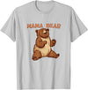 Happy Mama Bear Cool Vibes with Mama Bear Costume T-Shirt - Silver Grey