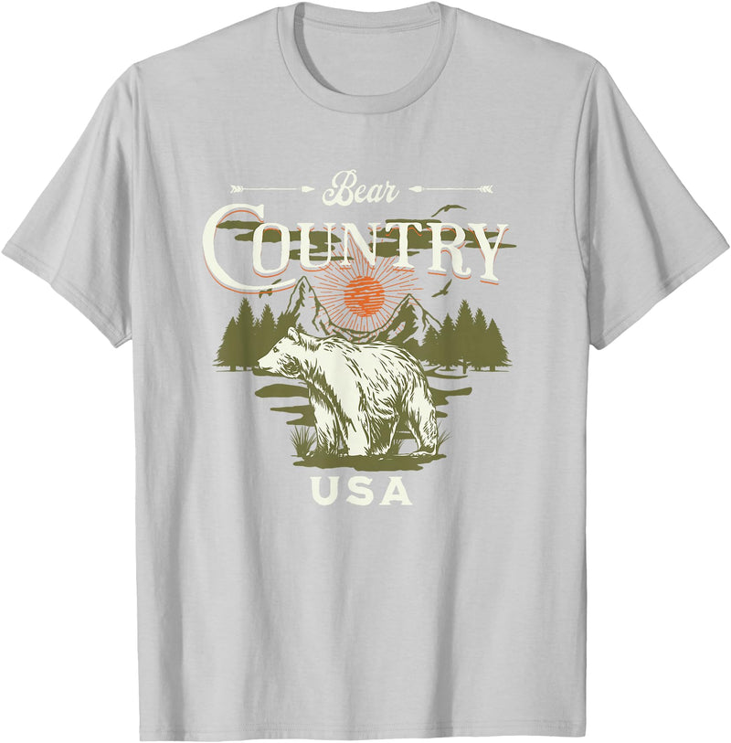 Bear Country USA Rapid City South Dakota T-Shirt - Silver Grey