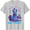 Birthday Party Shirts For Men Women Kids Bruh Its My Birthday Llama Pinata Bday Party Men Women Kids T-Shirt - Silver Grey