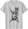 Rock Guitar Llama Stuff Accessories & Gifts Llama Playing Guitar Rock & Roll Llamas Alpaca Rocker Music T-Shirt - Silver Grey