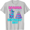 gaming gamer Birthday Llama Pinata Family Apparel mama Birthday Boy Llama Pinata Party family mathing women T-Shirt - Silver Grey