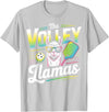 CharlIan Minds - LlamaLovers The Volley Llamas Pickleball Funny Llama T-Shirt - Silver Grey