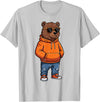 Bear Shirts For Men Women Kids Gifts Cool Bear Sunglasses Men Women Kids Boys Girls Youth Teen T-Shirt - Silver Grey