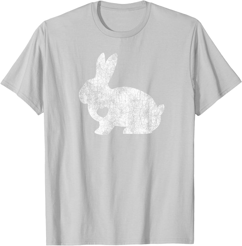 Love Bunny Rabbit Lover Animal Pet Owner Easter Gift T-Shirt in Silver Grey
