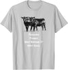 Cow Angus Tagging Things Way Before It Was Cool Black Angus T-Shirt - Silver Grey