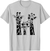 Cool Giraffe Summer Vacation Giraffe Family Matching Summer Sunglasses Vacation Safari T-Shirt - Silver Grey