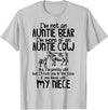 I'm Not An Auntie Bear I'm More Of An Auntie Cow T-Shirt - Silver Grey