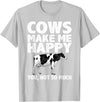 Cow Gift Cow Lover Accessories Cattle Farmer Stuff Cool Cow Art For Men Women Cow Farmer Dairy Cows Farm Animal T-Shirt -