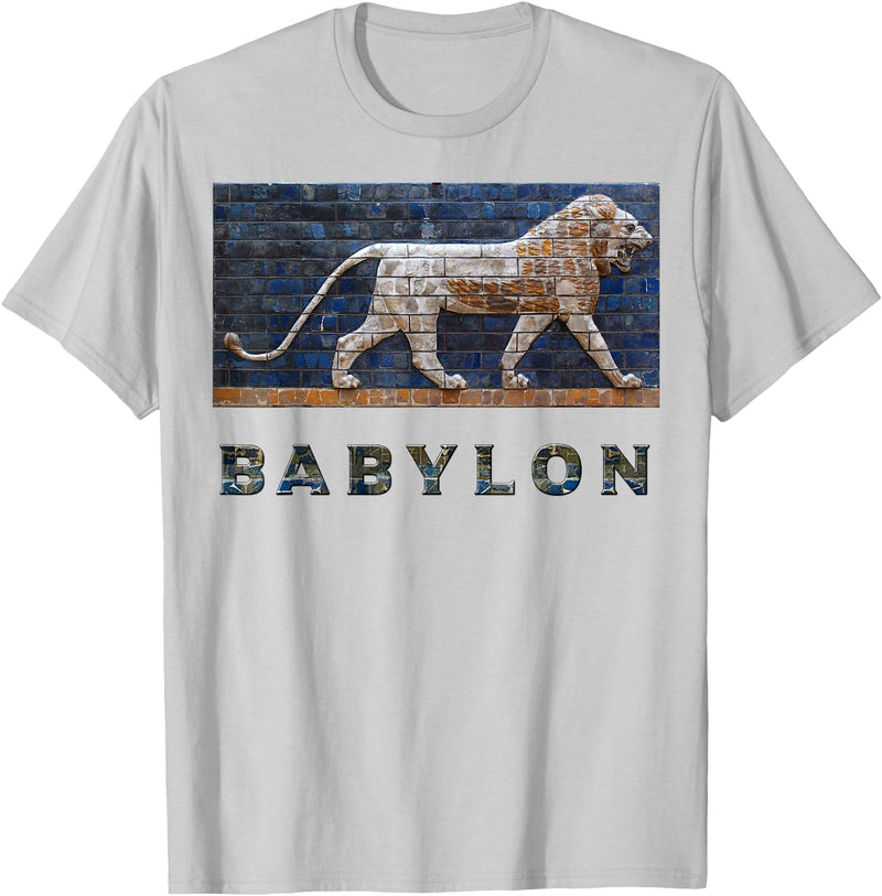 G.Y Production Kids Unisex Black Lion Print T-Shirt - Silver Grey