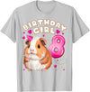 Birthday Girl by Content Design Studio 8th Birthday Girl 8 Years, Guinea Pig T-Shirt - Silver Grey