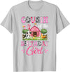 Cow First Birthday Girl Family Cousin Of The Birthday Girl 1St Birthday Cow Farm Family T-Shirt - Silver Grey