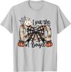 Funny I Put The In Boujee Tee Shirt I Put The In Boujee Bow Halloween T-Shirt - Silver Grey