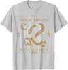 Snakes & Tarot Aesthetic Thick Thighs Witch Vibes Snakes & Tarot Tattoo Aesthetic Thick Thighs Witch Vibes T-Shirt - Silver