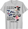 Cow I'm Not Crazy I'm Just Special Funny Cow I'm Not Crazy I'm Just Special Maybe I'm Crazy T-Shirt - Silver Grey