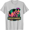 Wowsome! Niece Shirt Niecesaurus Matching Dinosaur Birthday Party T-Shirt - Silver Grey