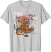 Funny Highland Cow Bandana Headband Animal Scotland Farm Animal Bandana Scottish Highland Cow T-Shirt - Silver Grey