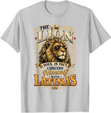 The Lion Concerns Himself Collection The Lion Does in Fact Concern Himself with Latinas Meme T-Shirt - Silver Grey