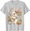 Bunny Egg but Did You Dye Funny Cute Easter Rabbit Women T-Shirt in Silver Grey