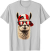Peru Patriotic Co Patriotic Llama Peru Peruvian Flag T-Shirt - Silver Grey