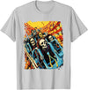 Amortuus Skeleton Roller Coaster T-Shirt - Silver Grey