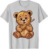 Funny bear design for kids men women Cute Bear Design for Bear Lover and Bear T-Shirt - Silver Grey