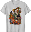 Halloween Gardening Lover Apparel & Gifts Outlet Freshly Planted Skeleton Gardener Halloween T-Shirt - Silver Grey