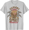 Highland Cow Animal Gifts Highland Cows Are My Spirit Animal Funny Highland Cow T-Shirt - Silver Grey