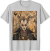 Medieval Japan Anime Dracula Vampire Night Gifts Scary Japanese Dracula Vampire Dynasty Adult Halloween Art T-Shirt - Silver