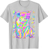 Coastal Summer Animals Beach Art Cute Pig with Hearts Sunglasses Seashells Coastal Summer T-Shirt - Silver Grey