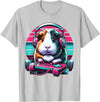 Guinea pig Rodent Game Lover Clothing Co. Guinea Pig Video Game Rodent Lover Animal Guinea Pigs Gamers T-Shirt - Silver Grey