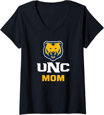 Womens University of Northern Colorado Bears Mom V-Neck T-Shirt
