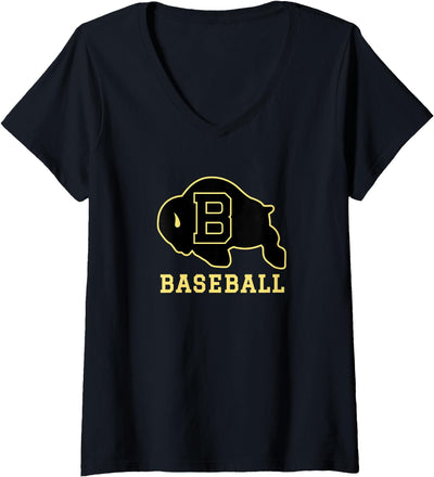 Buffalo High School Buffalo Wy 82834 Women's Wy Logo School V-Neck T-Shirt