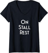 Get Well Horse Gifts for Equestrians & Horselovers Womens Get Well Horse Gifts On Stall Rest V-Neck T-Shirt - Black