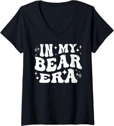 Women's In My Bear Era School Mascot Spirit Wildlife Animal Love V-Neck T-Shirt